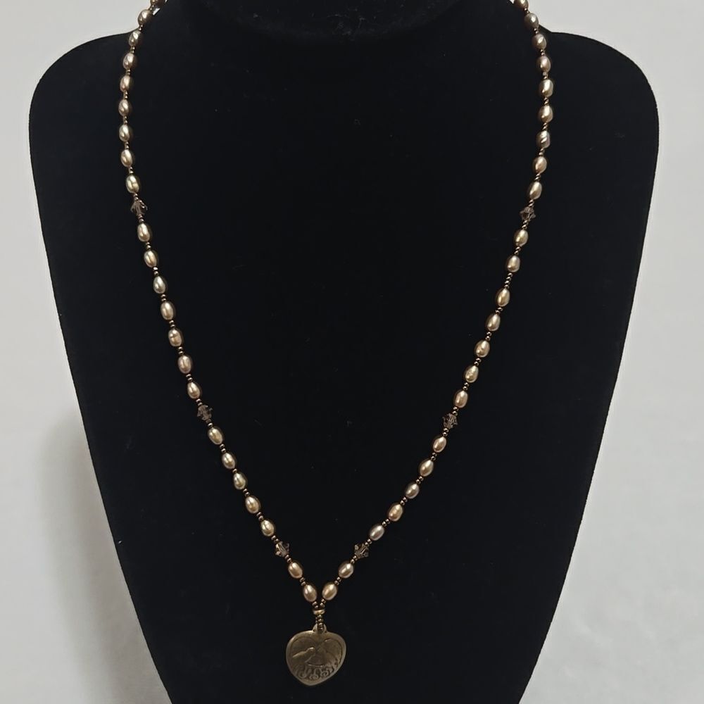 Freshwater Pearl And Sterling Silver Necklace